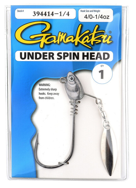 Tête Plombée Gamakatsu Under Spin Head #4/0