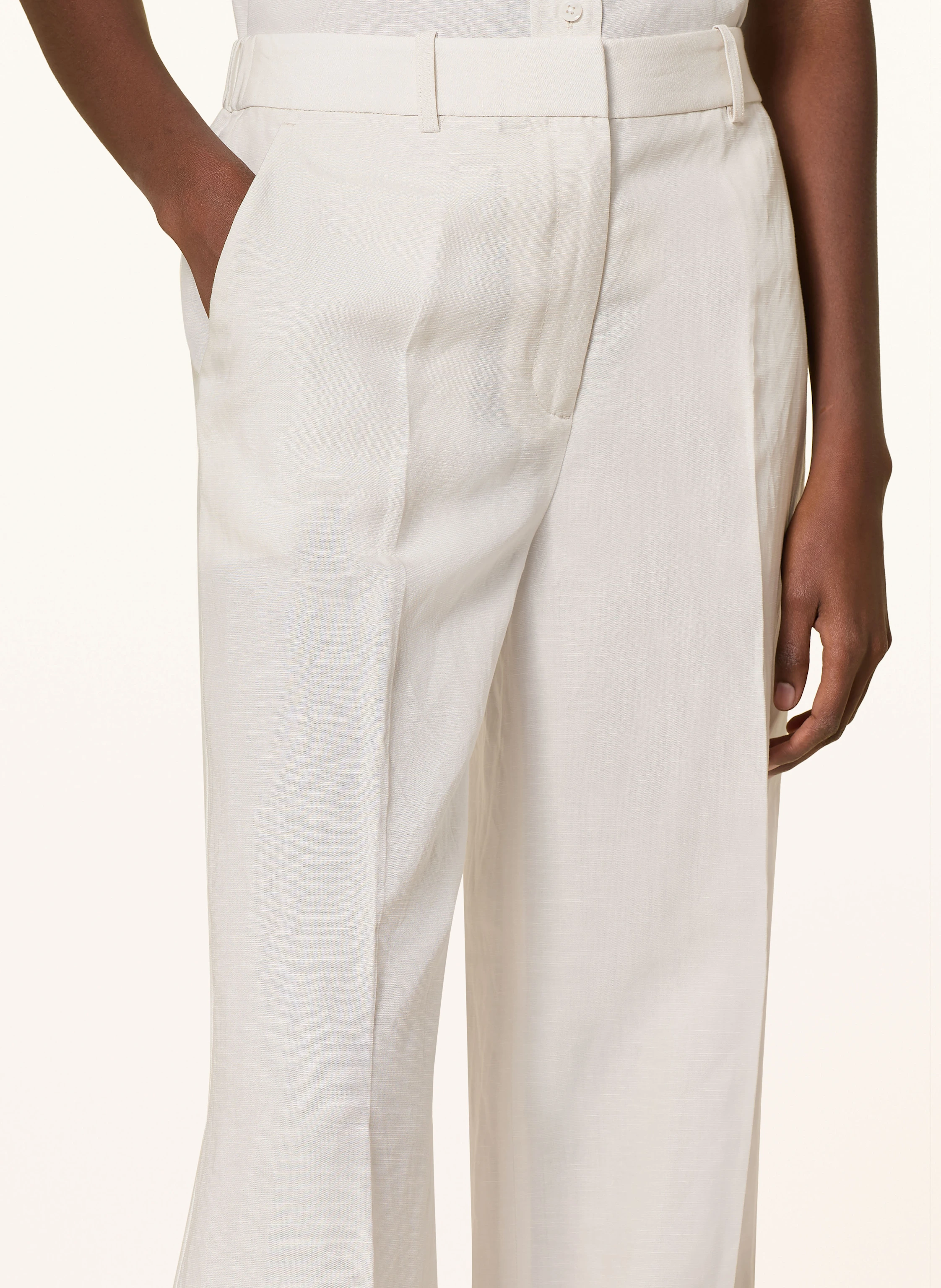 Calvin Klein Marlenehose mit Leinen