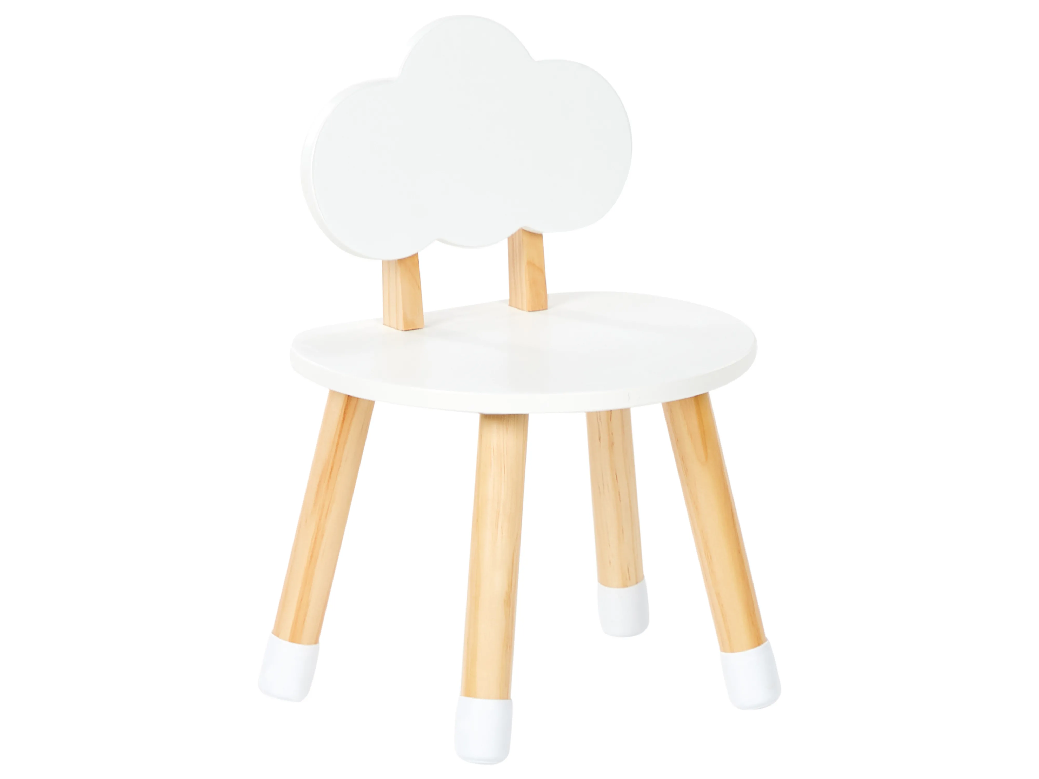 Kindertafel met stoelen ROBIN Wit
