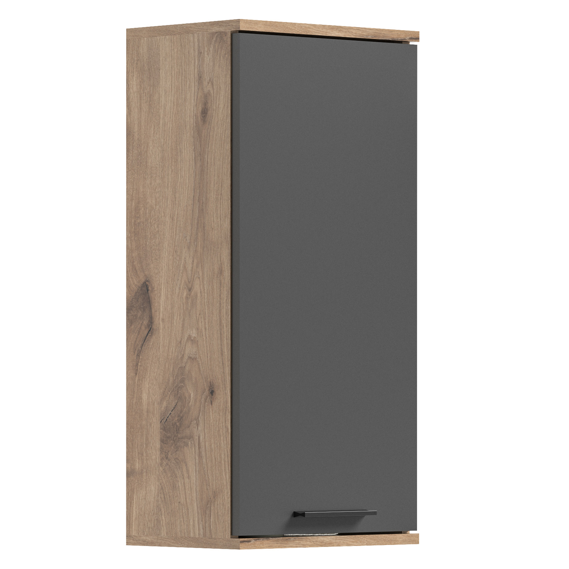 Hängeschrank MASON - Nox Oak - Basalt grau - 37 cm