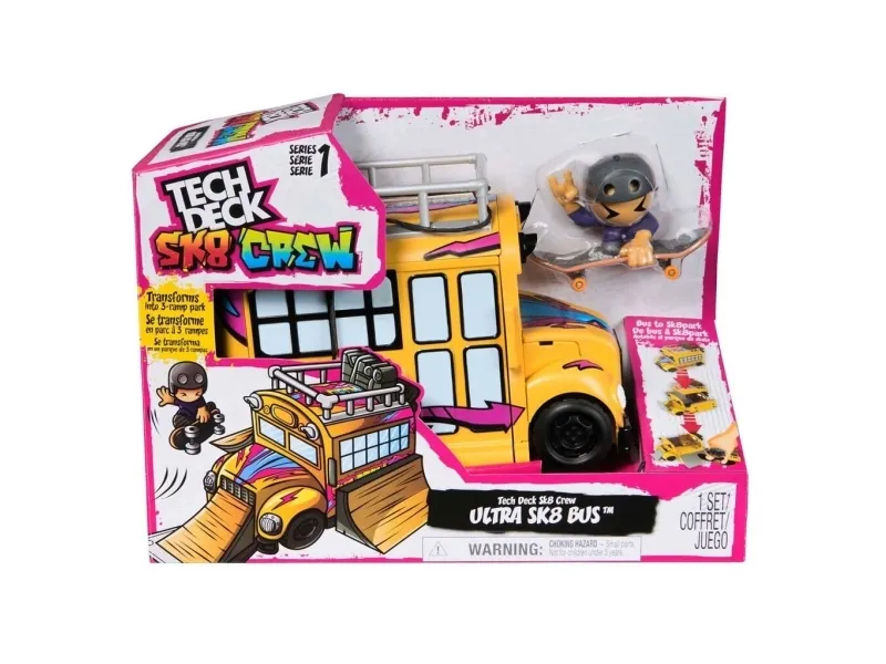 Tech Deck Skate SK8 Crew Transforming Playset