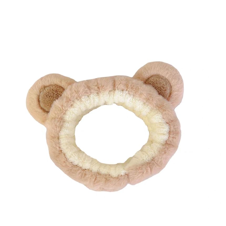 Karnemelk - Bear Chenille Gezichtsreiniger Hoofdband