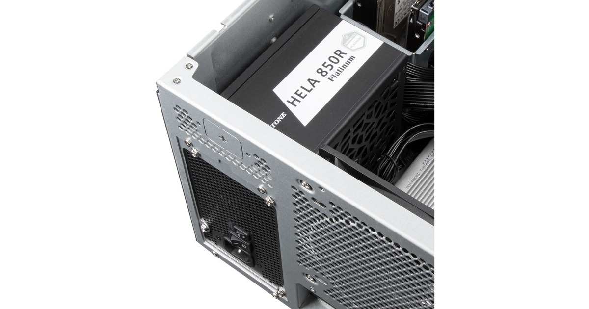 SilverStoneRM52 server behuizing  (Zwart | 2x USB-A | 1x USB-C)
