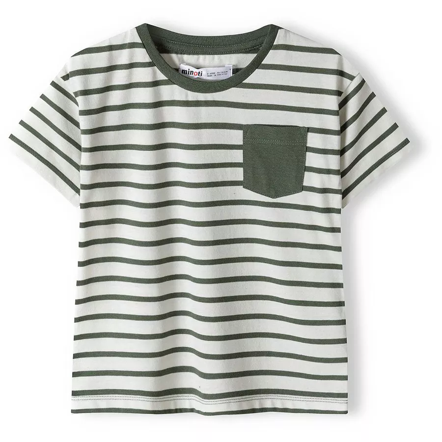 MINOTI T-Shirt und Shorts im Set KhakigrünWeiß