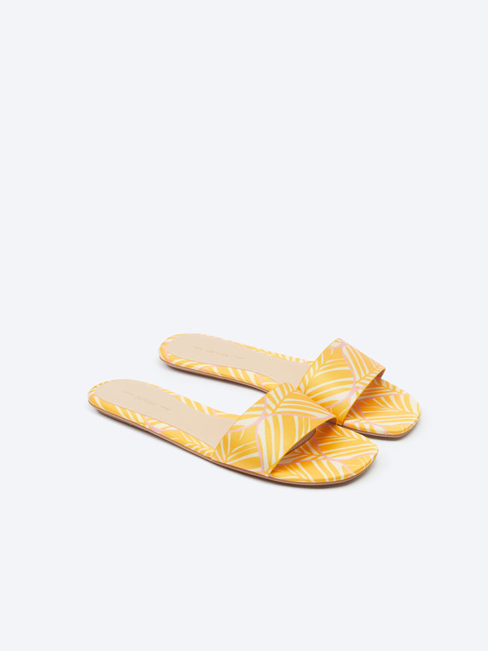 Mini sandália estampada - Laranja