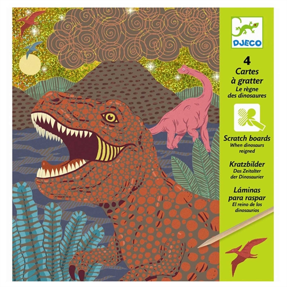 Køb Djeco Scratch Kort - Dino