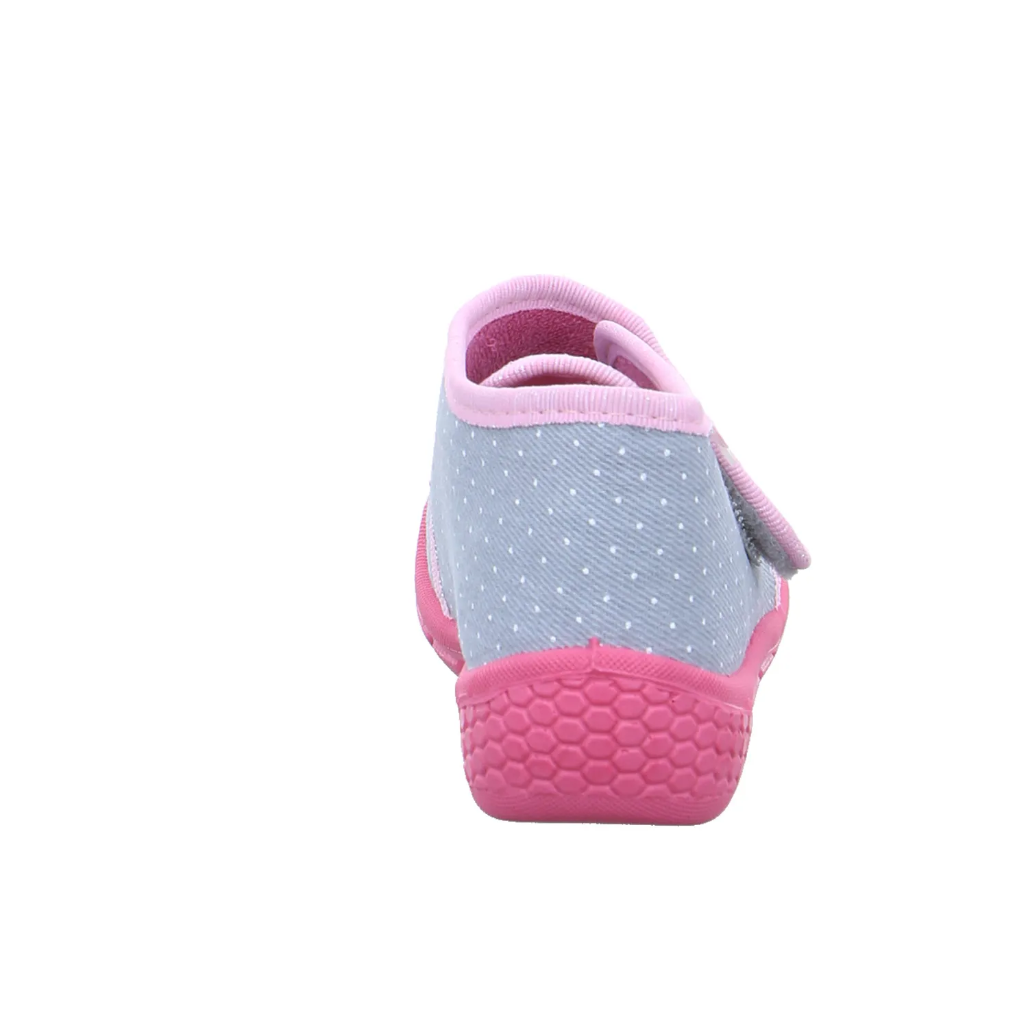 FISCHER Baby-Hausschuh Silber Textil  Mädchen