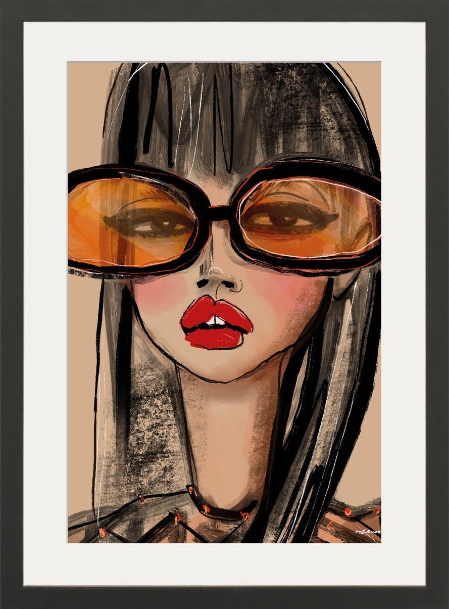 Art Print Sunny Orange