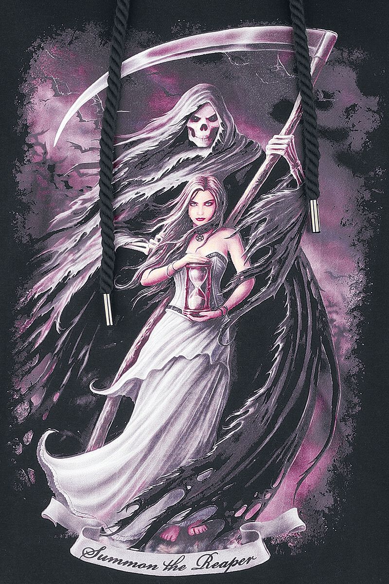 Gothicana X Anne Stokes - Sweat à capuche avec Faucheuse | Gothicana by EMP Sweat-shirt à capuche