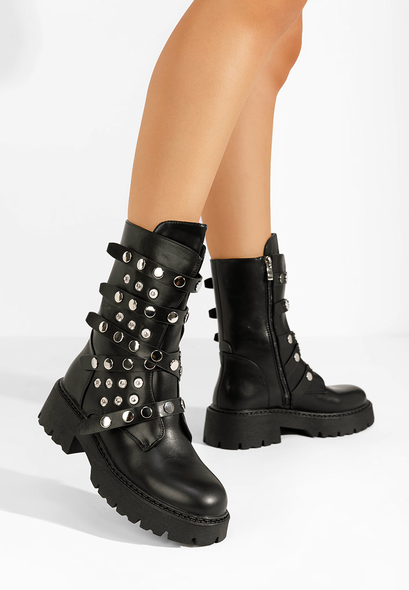 Bottines hautes femme noires Lottie