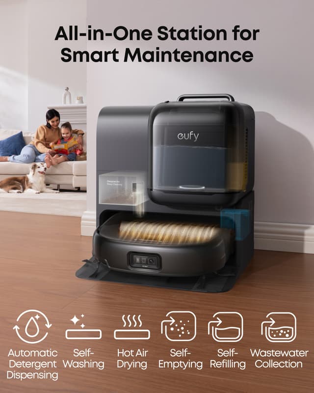 Eufy Omni E28 robotstøvsuger T2352G11 (sort)