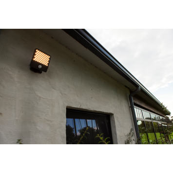 LUTEC wandlamp Atlantis donkergrijs 24W met bewegingssensor