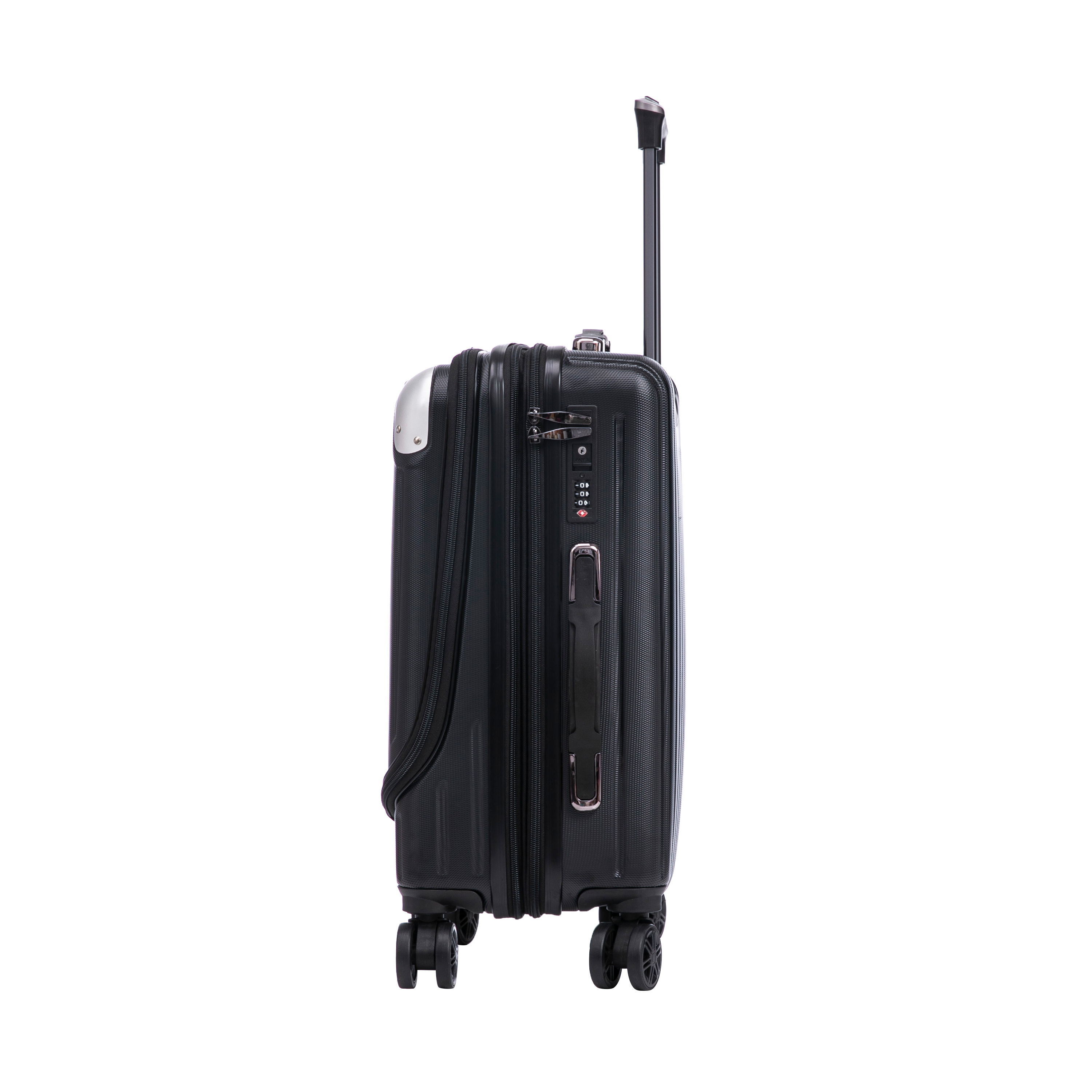 Reisekoffer Hartschalenkoffer mit Laptopfach LIMMA Grösse M schwarz