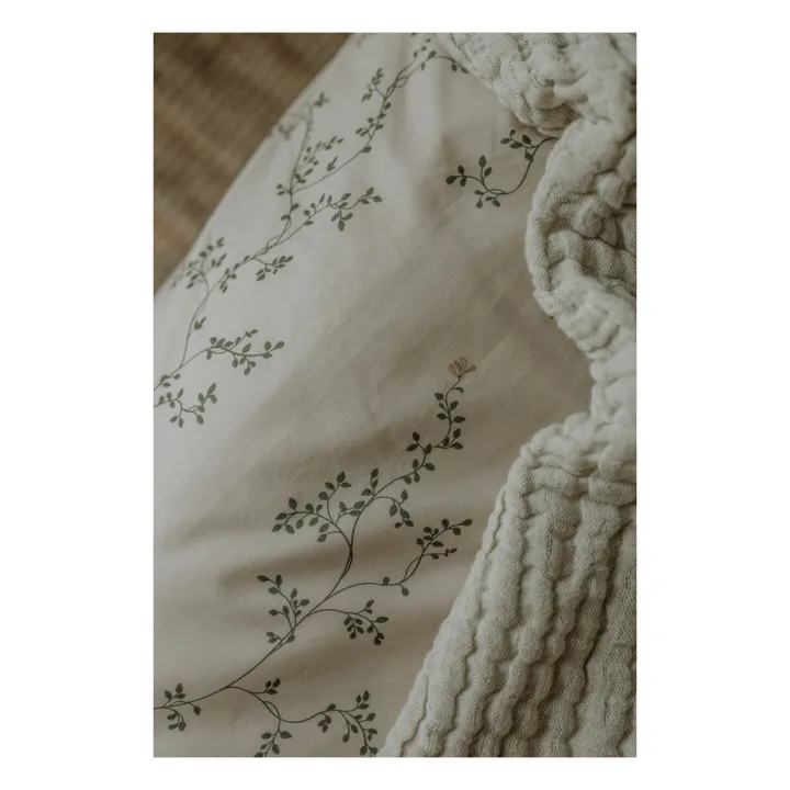 garbo&friends Drap-housse Botany en percale de coton | Vert