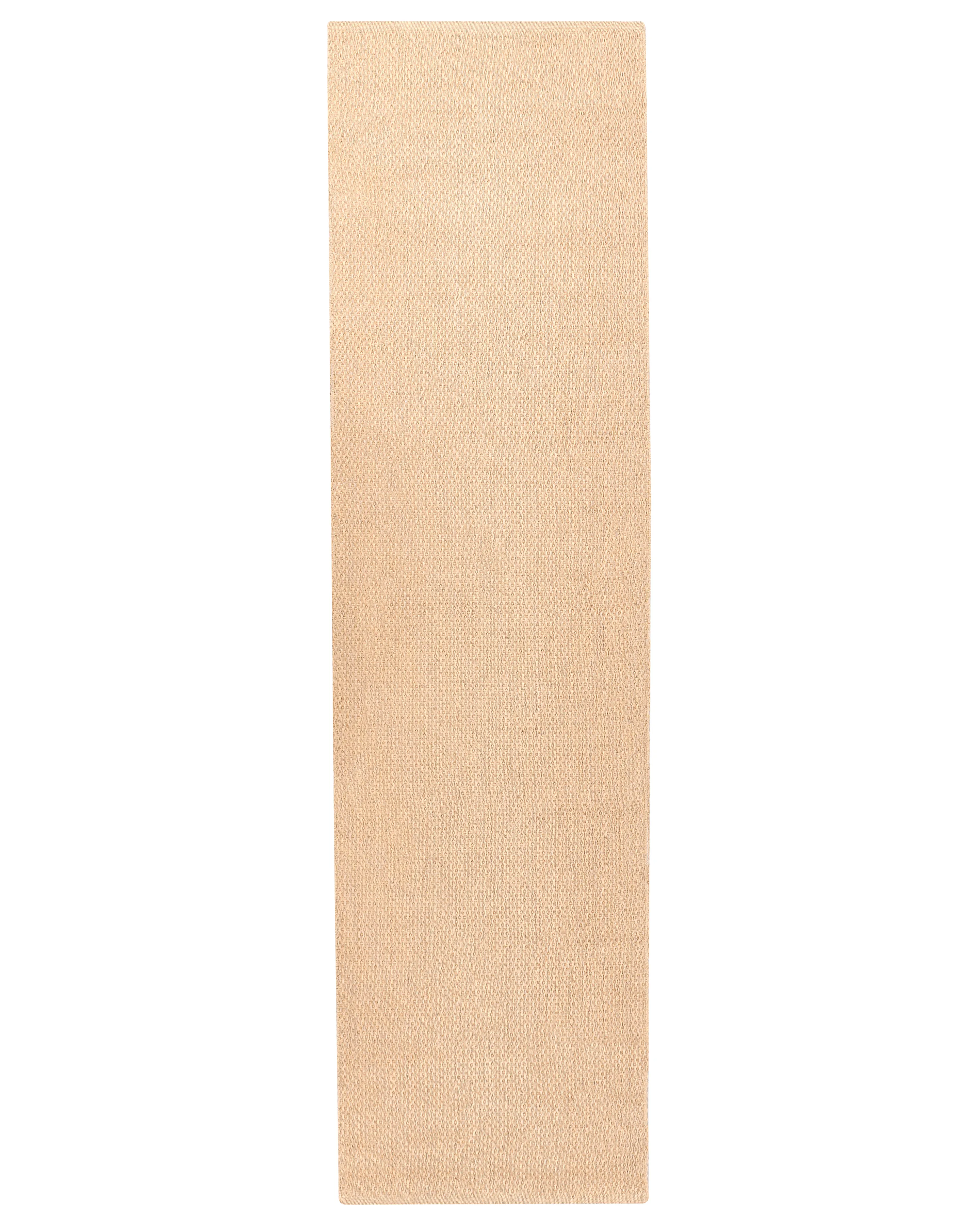 Vloerkleed NANDED Beige 80 x 300 cm Jute