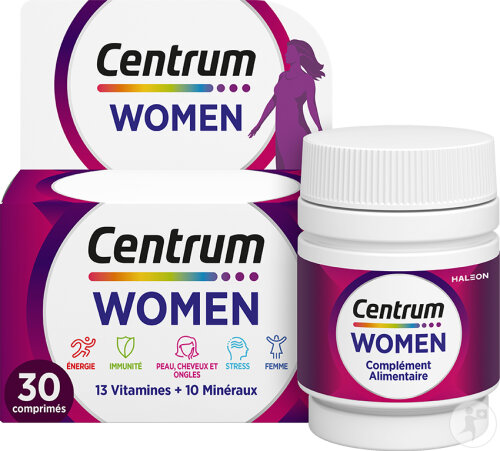 Centrum Women Vitamines Et Minéraux 30 Comprimés