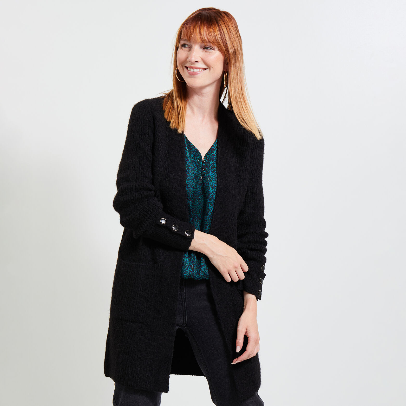 Gilet long femme
