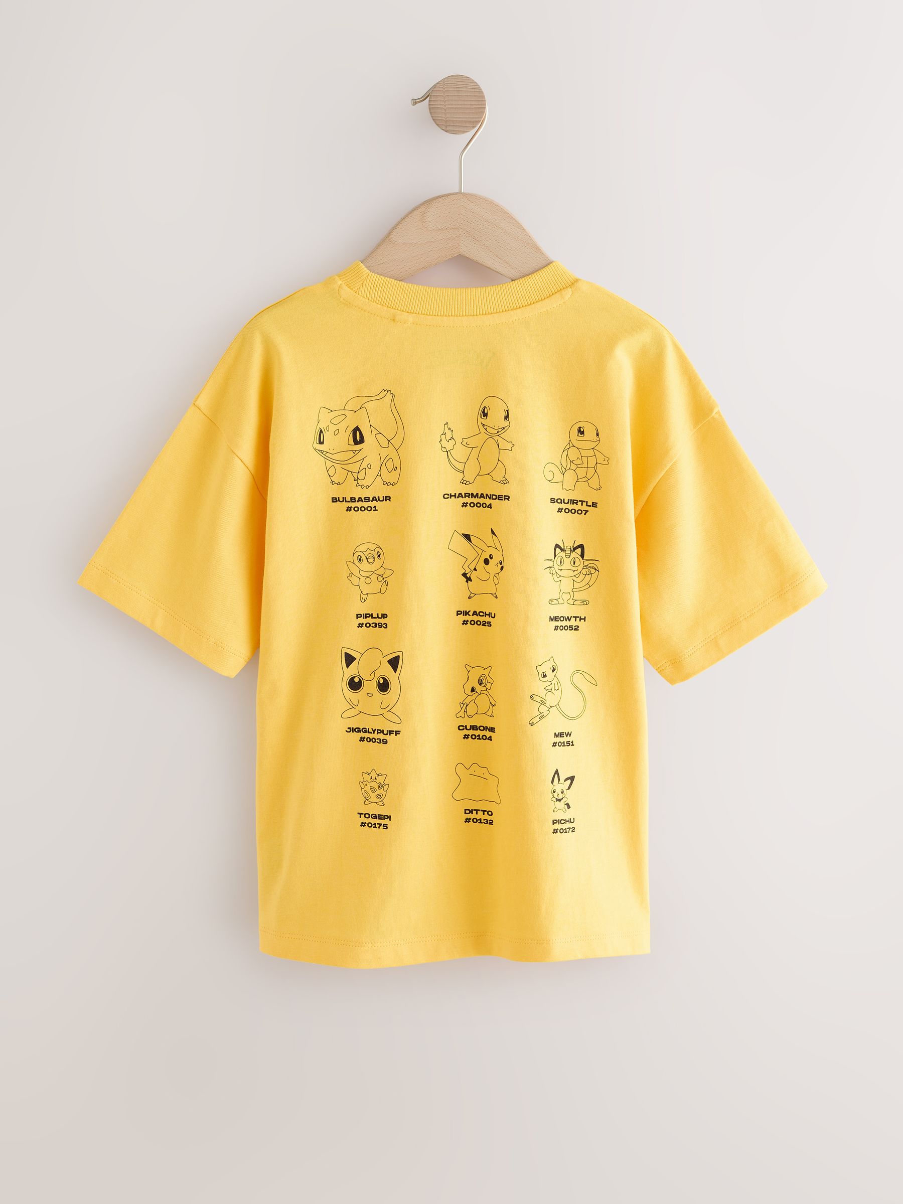 Geel - Pokémon T-shirt met korte mouwen (3-16jr)