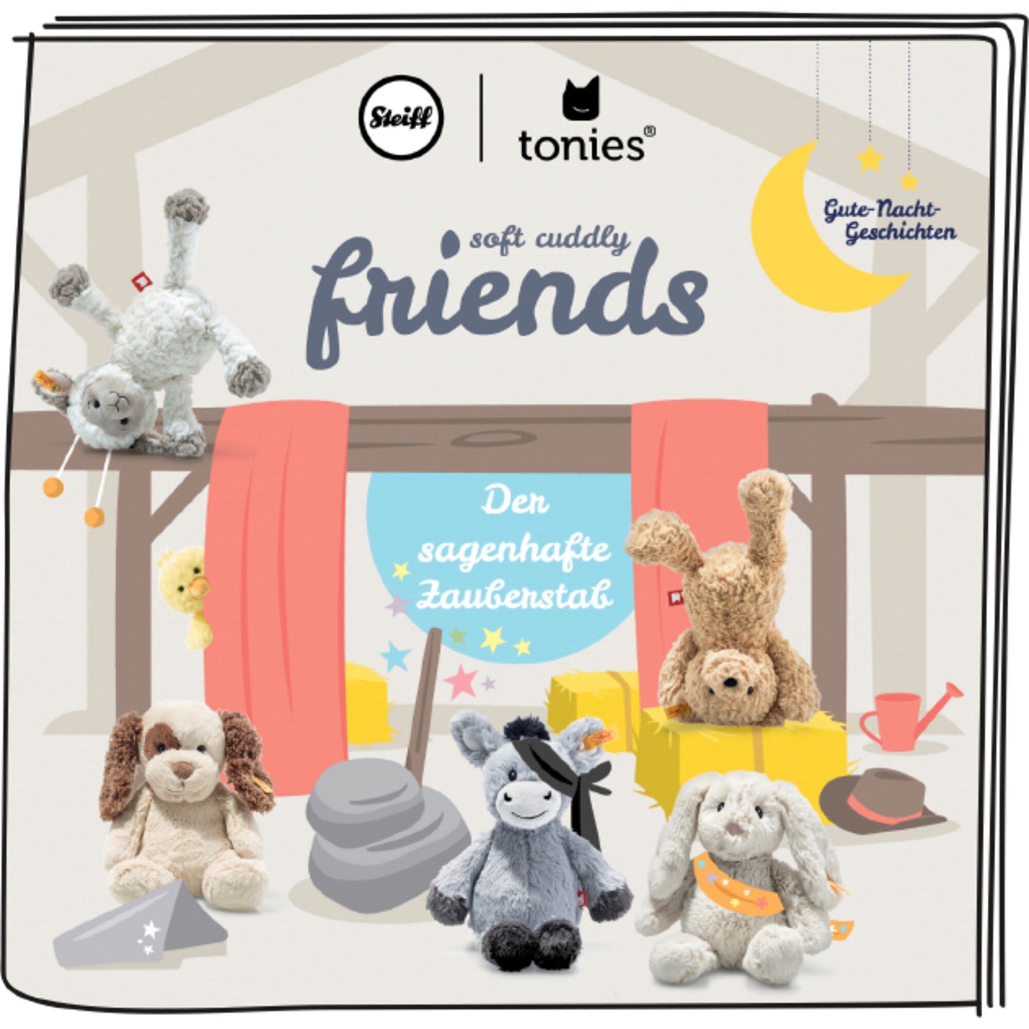 Tonies Kuscheltier Steiff Soft Cuddly Friends mit Hörspiel - Dinkie Esel