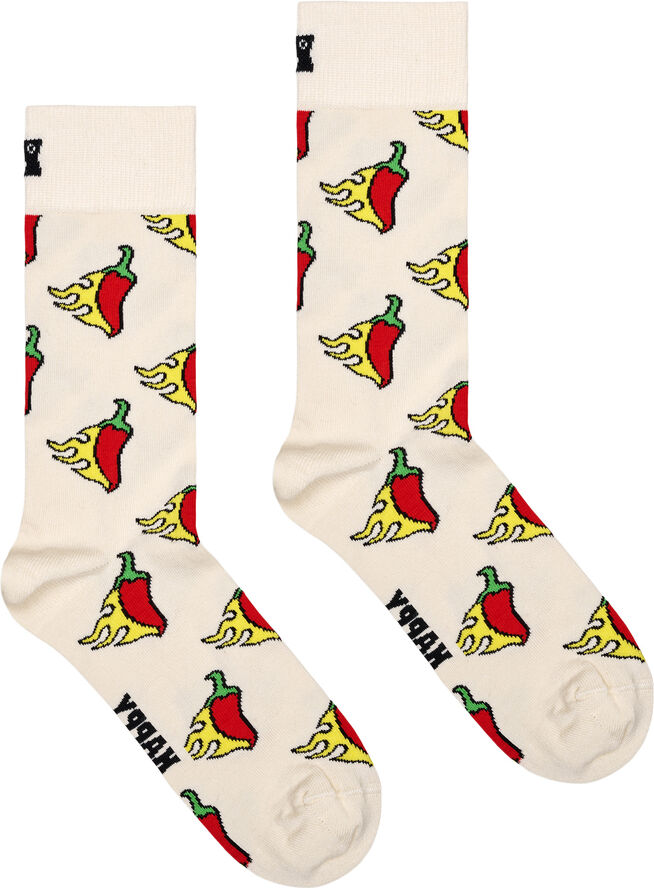 Happy Socks Hot Chili Sock White