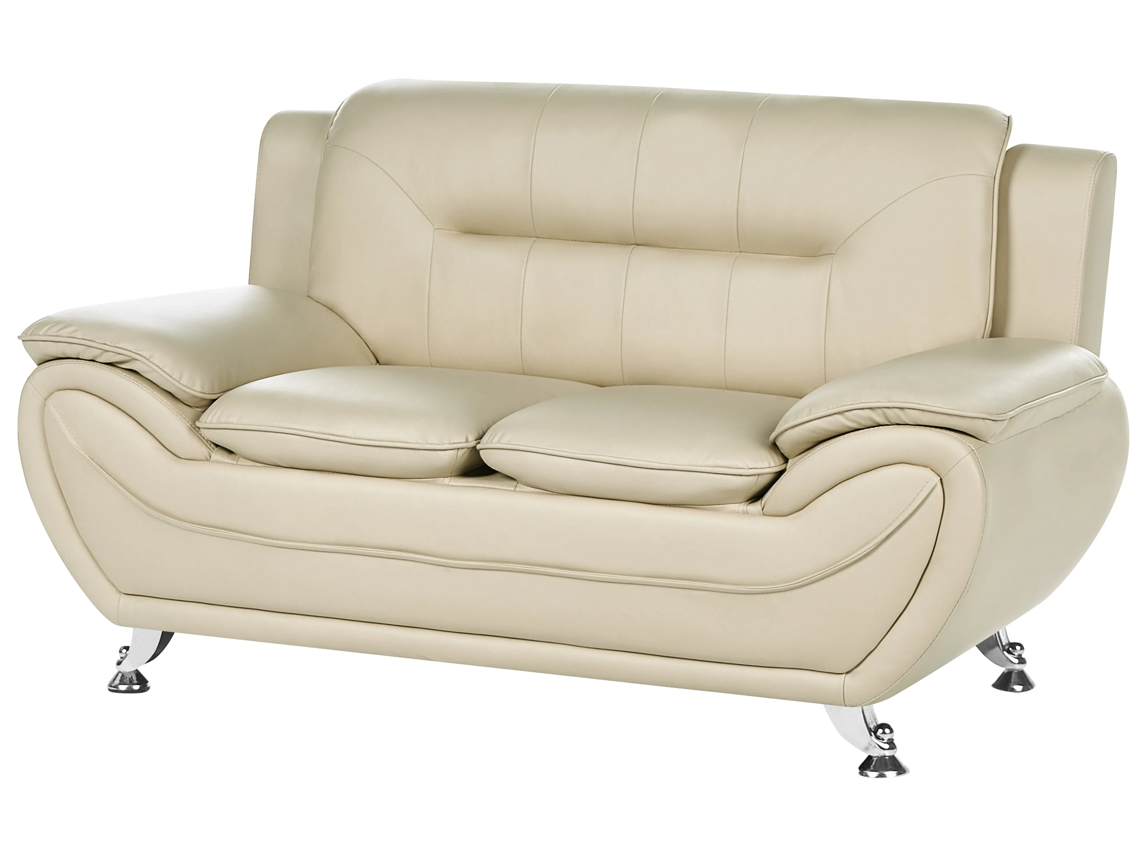 Bankenset 6-zits LEIRA Kunstleer Beige