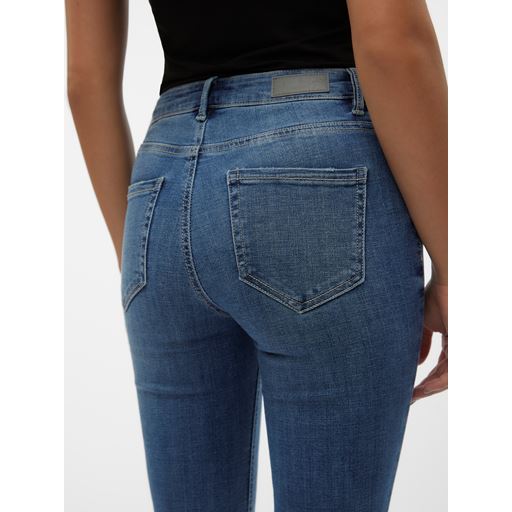 Vero Moda Flash Flared Jeans, Medium Blue Denim, M/L32