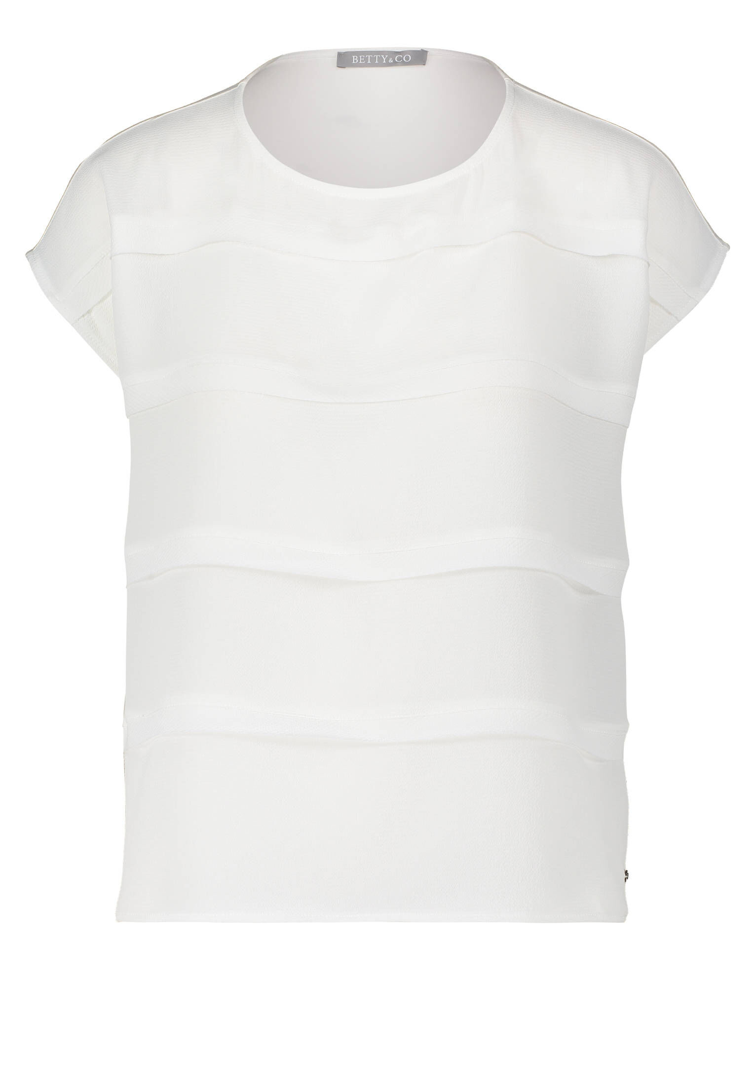 Betty & Co| Damen Casual-Shirt mit Webbesatz