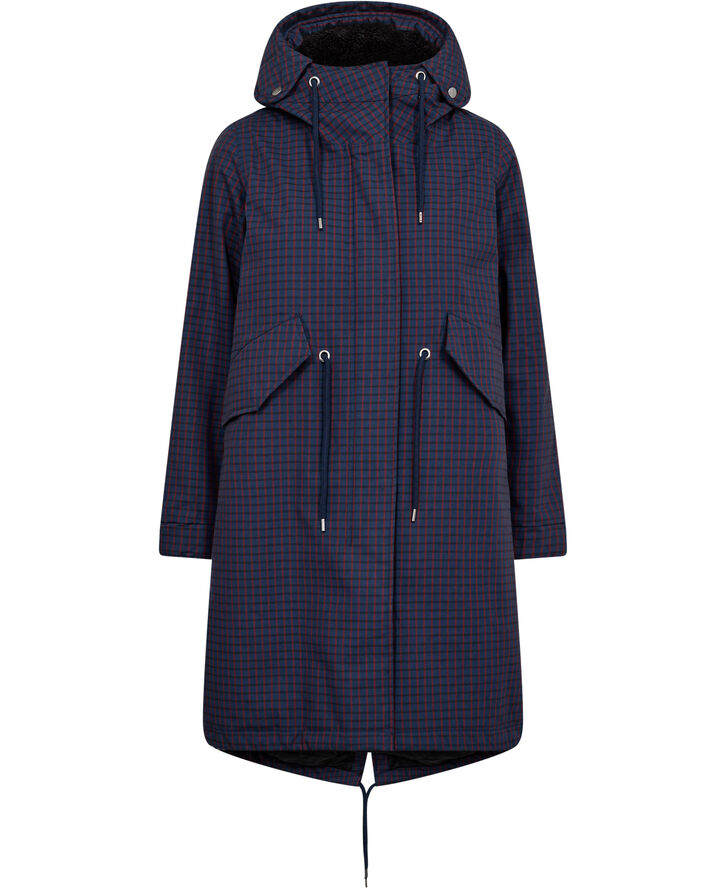 Danefæ Danesvaneke Plaid Winter Parka Marine/black/redw