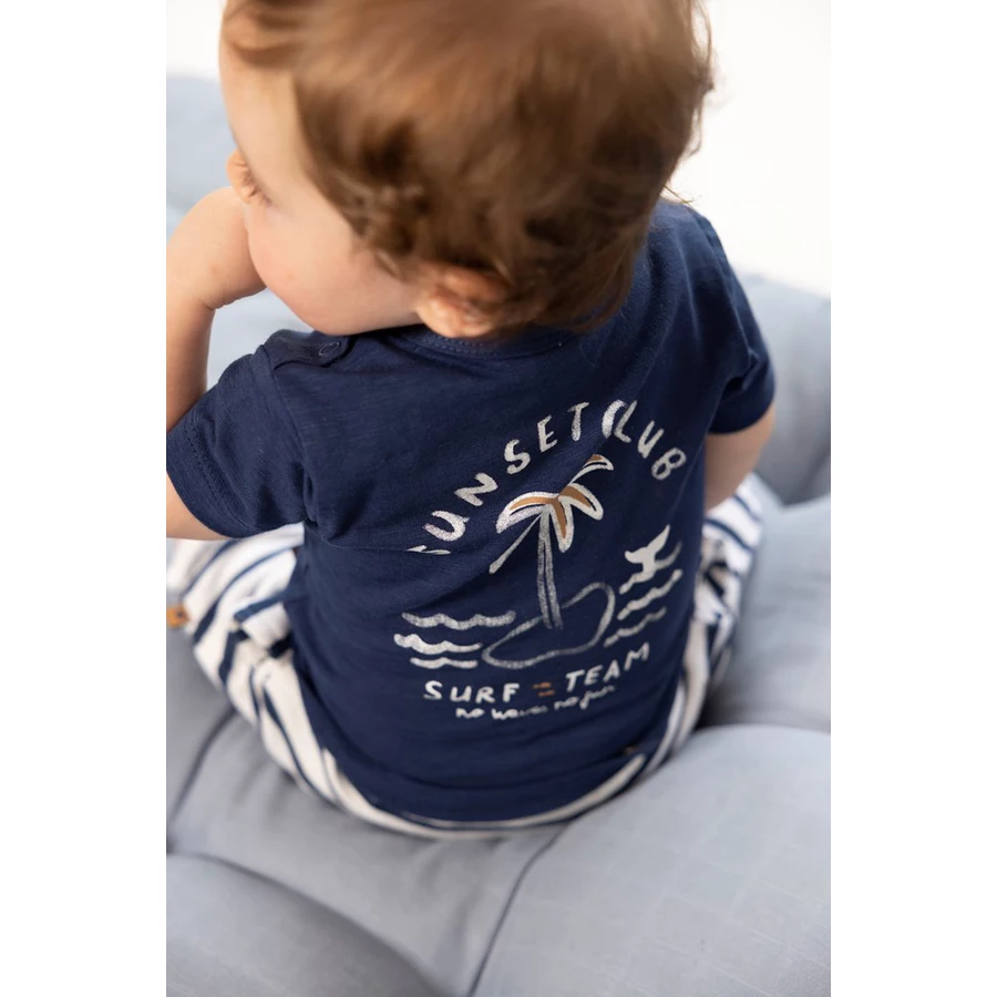 Feetje T-Shirt No Waves No Fun Indigo