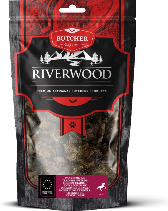 Riverwood natuurlijke snack Butcher paardenlong 100 gram