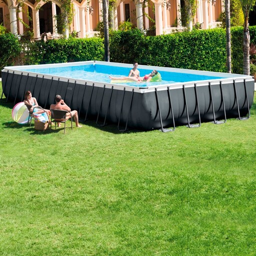 Piscina Intex Ultra Xtr Frame desmontável 975x488x132 cm com bomba de filtro