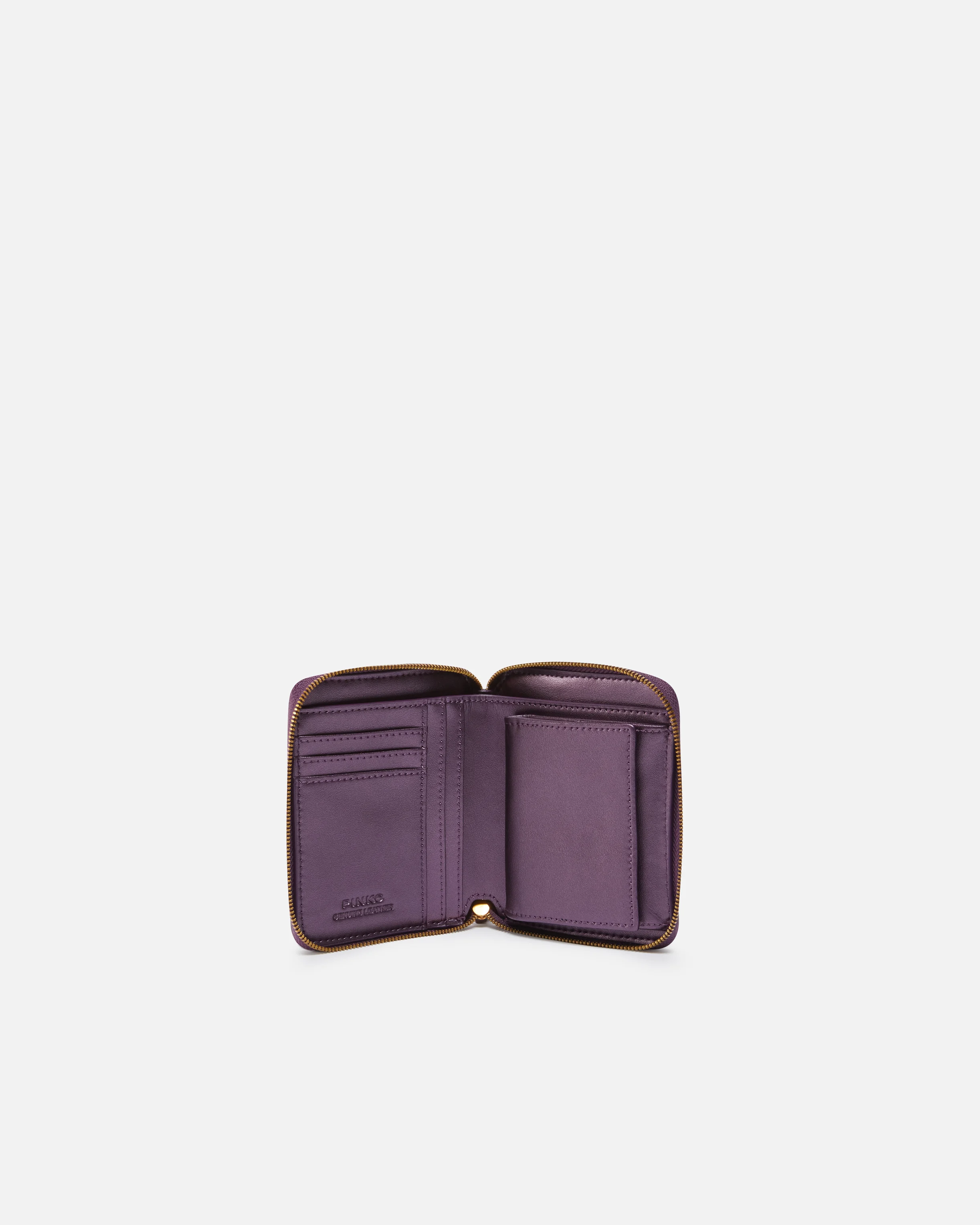 Petit portefeuille lamé et matelassé | Gris