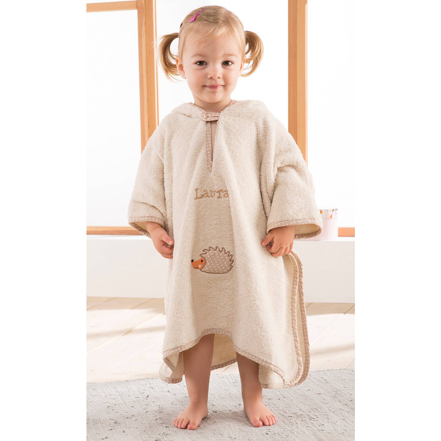 Erwin Müller Walk-Frottier Kinder-Poncho mit Kapuze