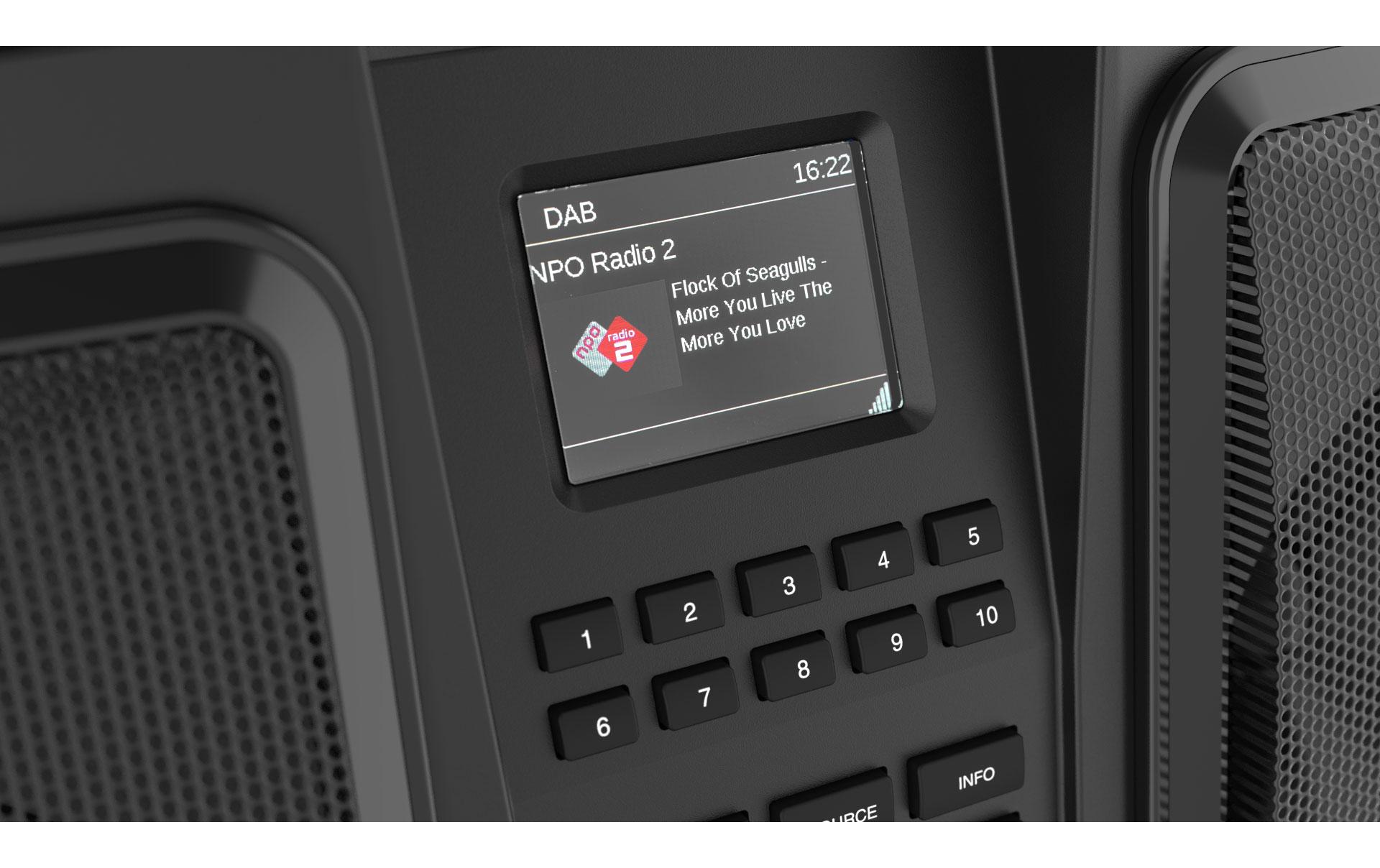 DAB+ Radio ROCKBULL Schwarz<br>Die mobile Hi-Fi-Stereoanlage