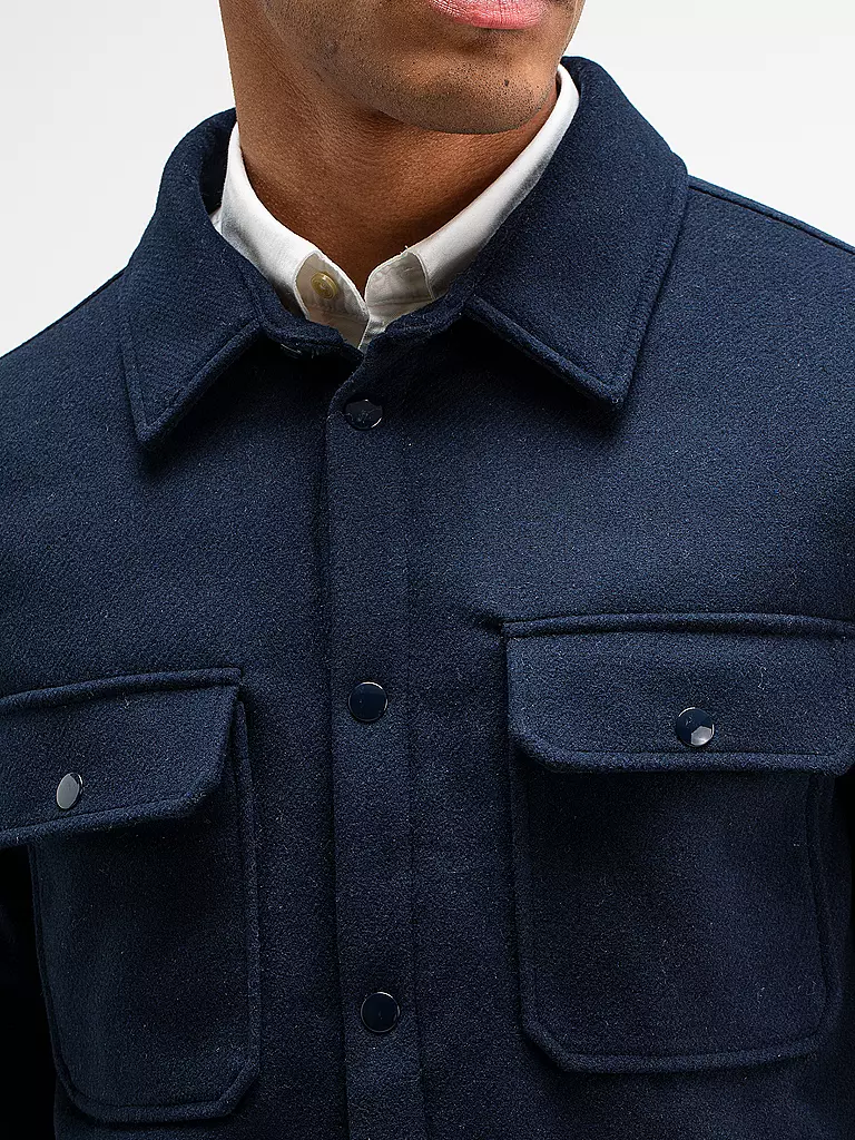 BUTCHER OF BLUE Overshirt NORBU dunkelblau