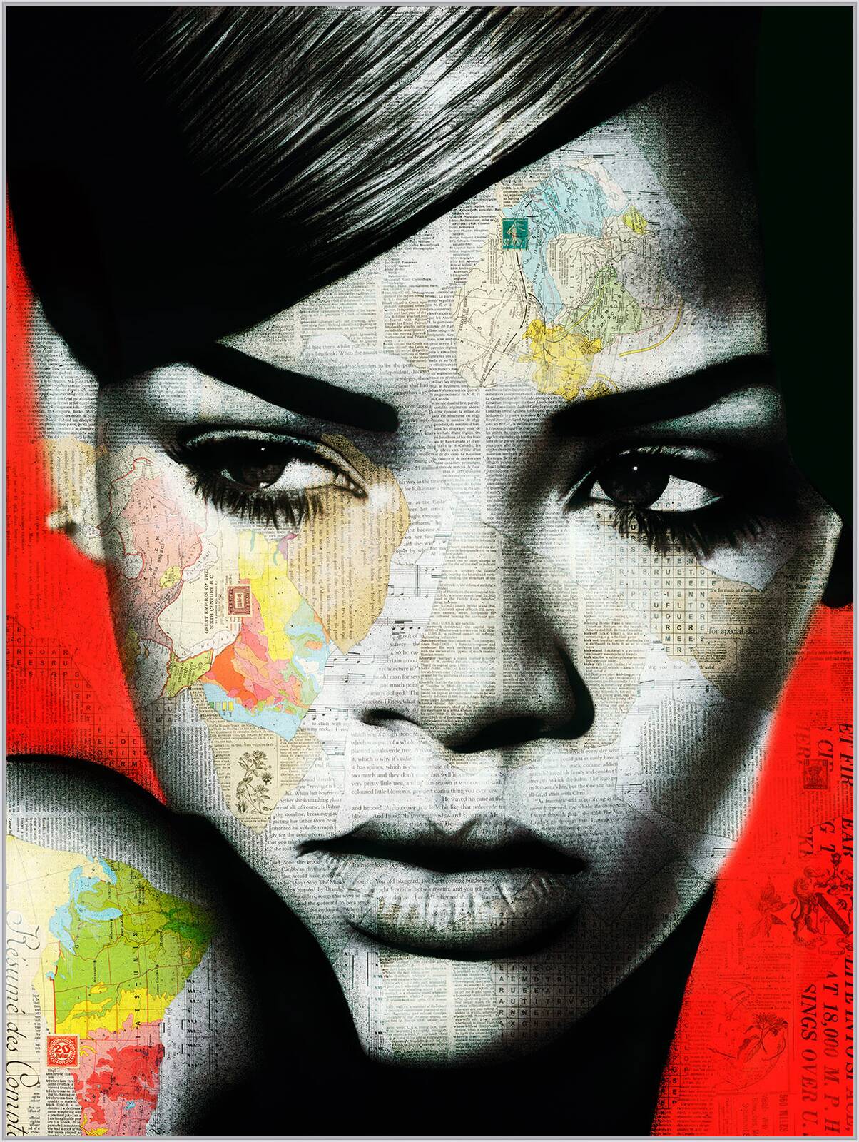 Rihanna by André Monet - Limited Edition. Edition of: 150. Signed.