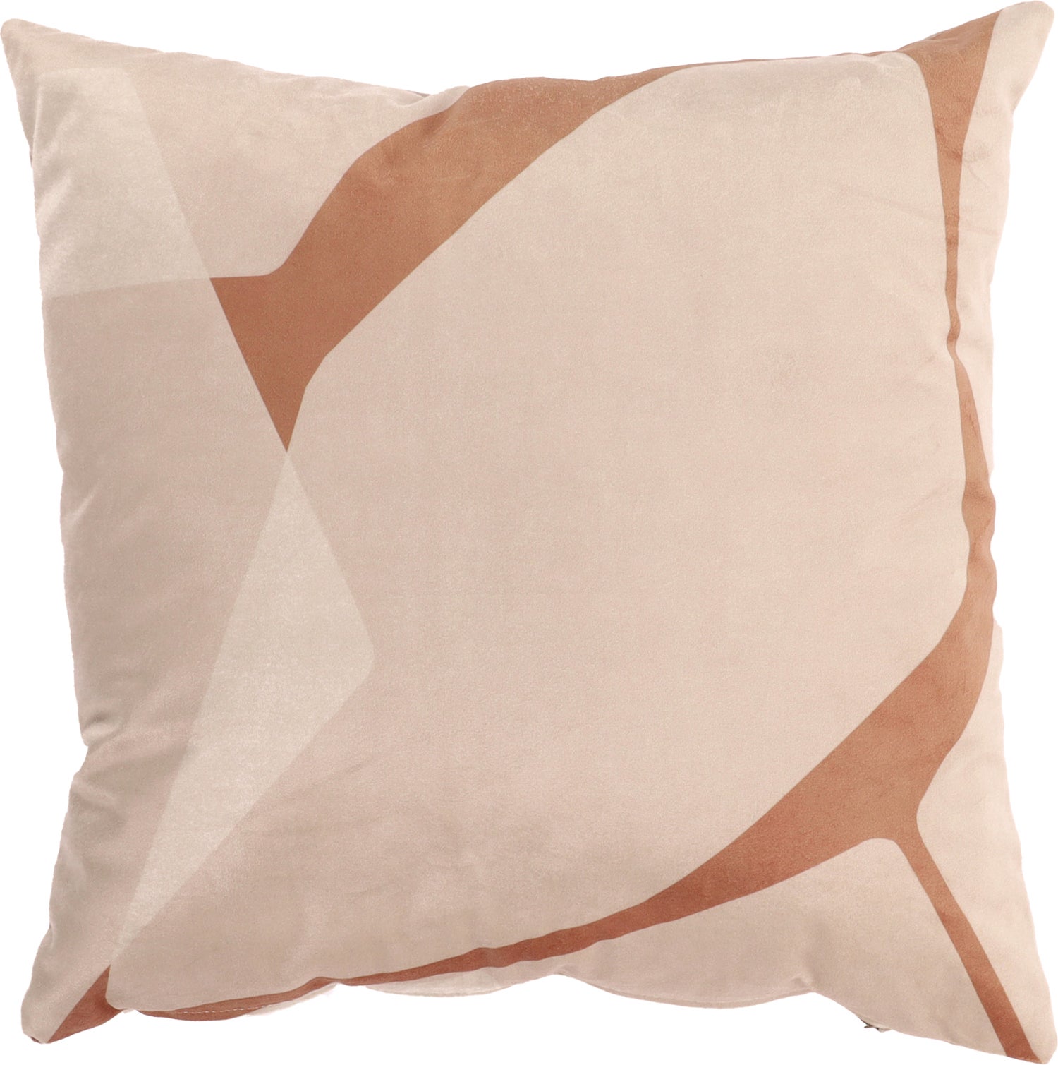 Sierkussen Abstract beige 45 x 45 x 10 cm