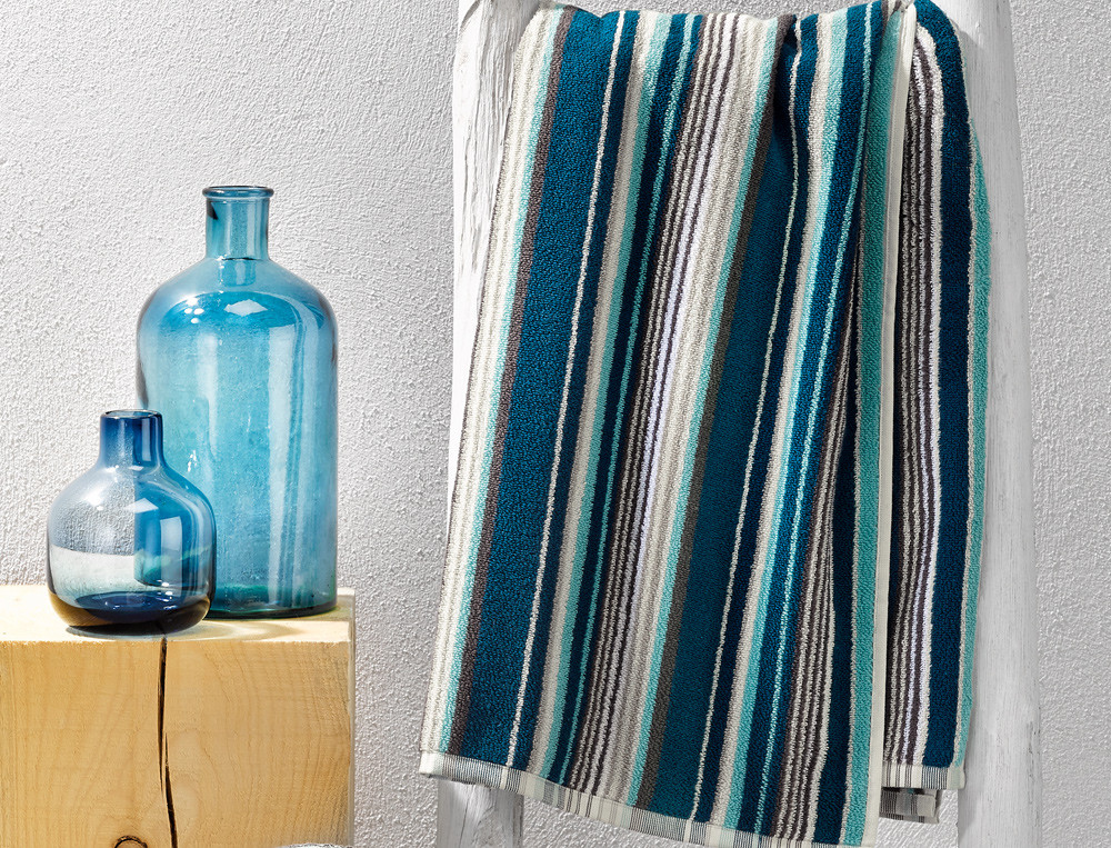 Linge de bain-Baies célestes rayé