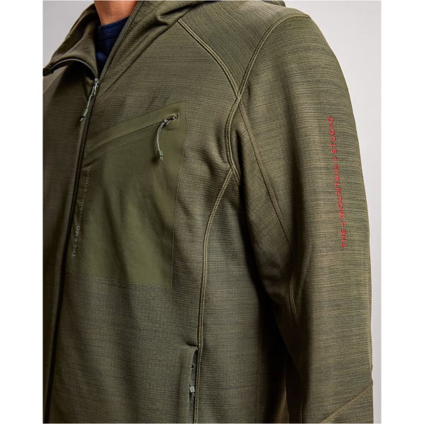 Veste polaire THE MOUNTAIN STUDIO THE TECHNO STRETCH MID HOOD FOREST GREEN