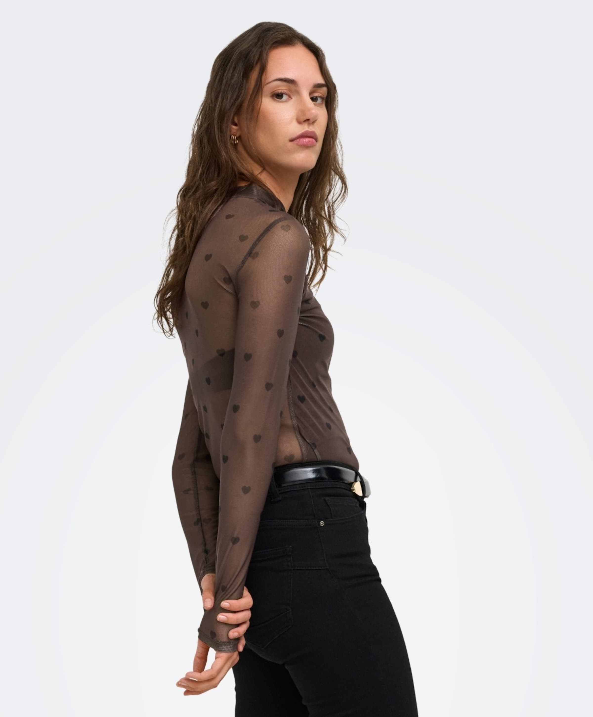 Only Dames top bruin