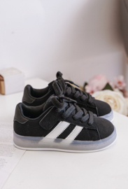 Light up sneakers - zwart (met klittenband)