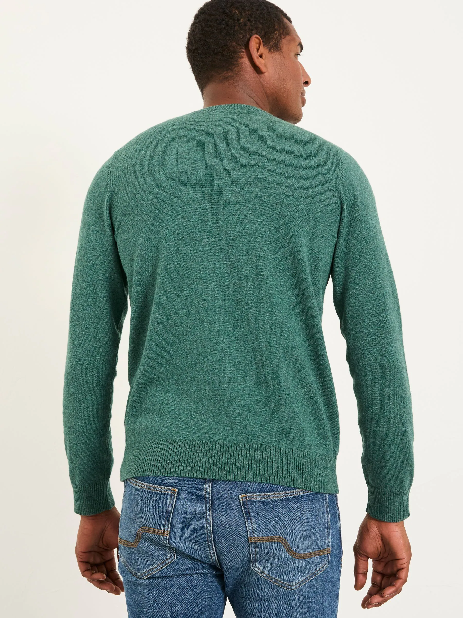 Smaragdgroen - FatFace Crew Neck Knitted Jumper