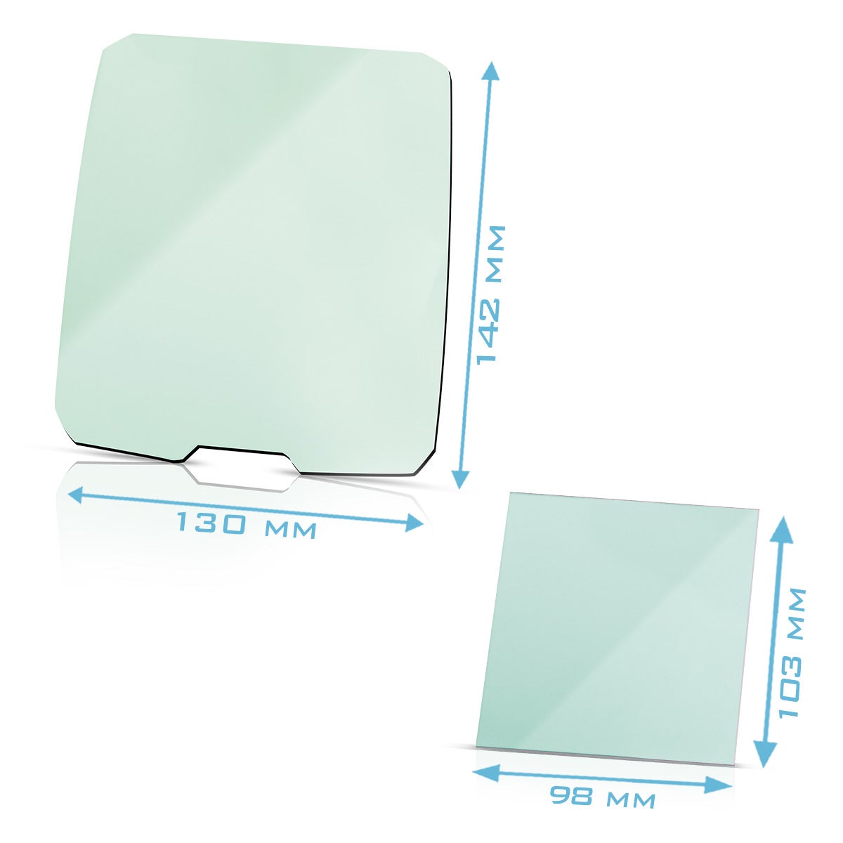 STAHLWERK Vervangende Lenzen, Set van 4, voor Lashelmen ST 990 XTC XB XW