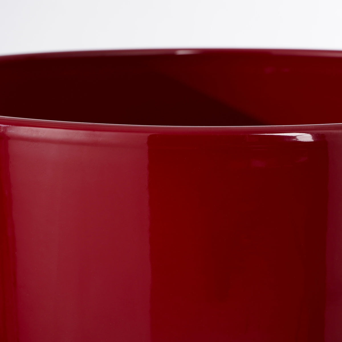 Mica decorations pot de fleur tusca - 28x28x25 cm - céramique - rouge