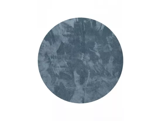 Tapis uni lavable doux - LOFT Bleu 120*120