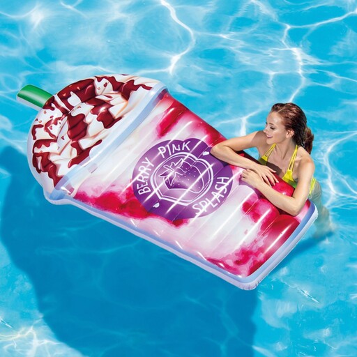 Colchoneta Hinchável Intex Berry Rosa - 107x198 Cm
