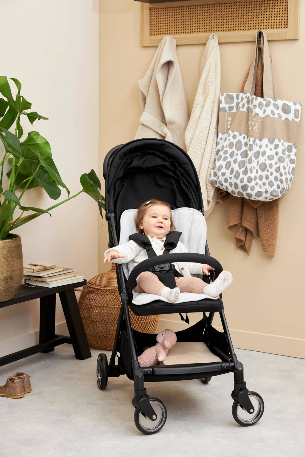 buggy inlegger Badstof Light Grey