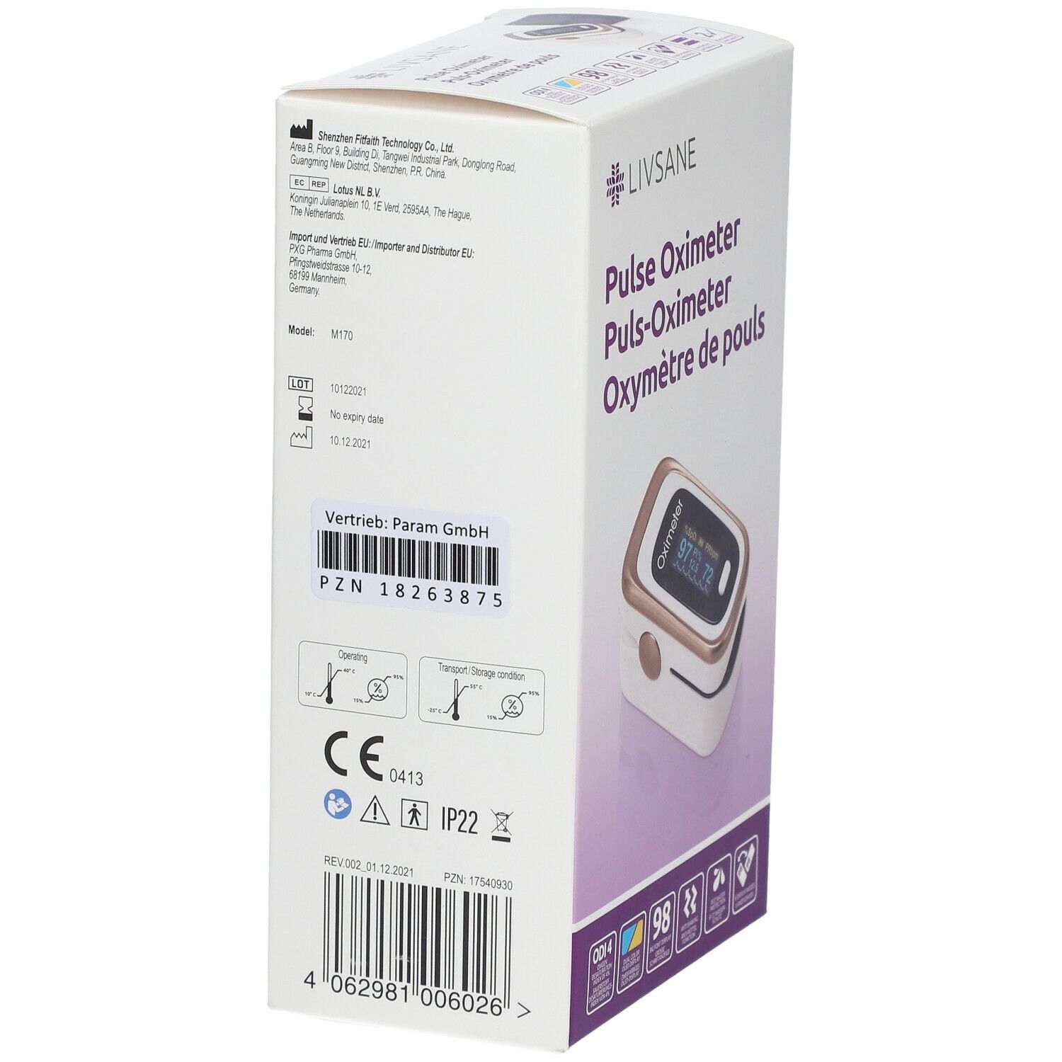 LIVSANE Puls-Oximeter