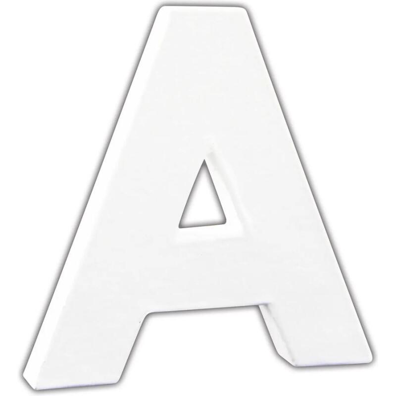 Petite lettre A 12cm - Blanc