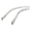 Aluminiumsskinne halvrund for hjul 2-pk